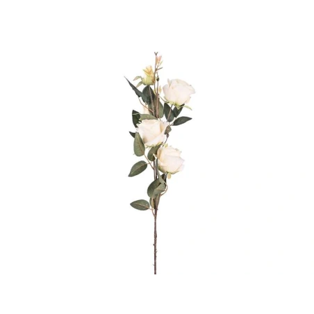 Artificial Rose, 78 cm, Cream