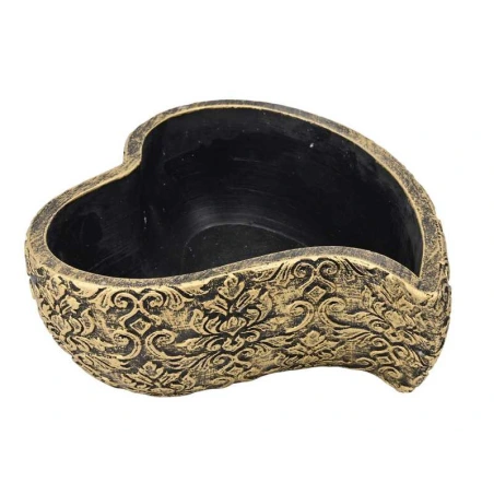 Heart-Shaped Concrete Flower Pot, 18×20.5×7.5 cm