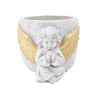 Betoninis gėlių vazonas su angeliuku, 19×14,5×13,2 cm