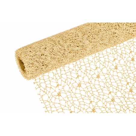 Mesh, 50 cm × 5 y, Gold-Cream Color