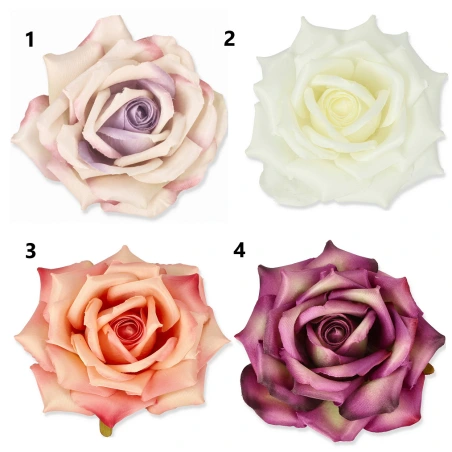 Rožu ziedi, Ø14 × H 7 cm, 1 iep. – 6 gab.