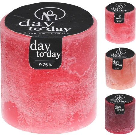 Rustic Pillar Candle, Ø 10 × H 13 cm