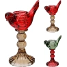 Candle Holder with Bird, 18 cm (candle base - Ø 4.5 / Ø 2 cm)