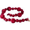 Rutuliukų girlianda, 180 cm, vyšninės (burgundy) spalvos