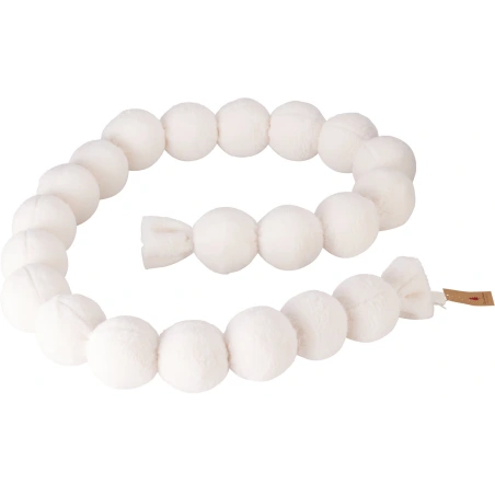 Ball Garland, 180 cm, Cream