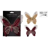 Christmas Decoration - Butterfly on a Clip, 18 cm