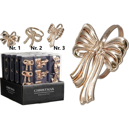 Napkin Rings, 1 Pack - 4 pcs., Gold