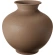 Metāla vāze, 23 cm,  brūna