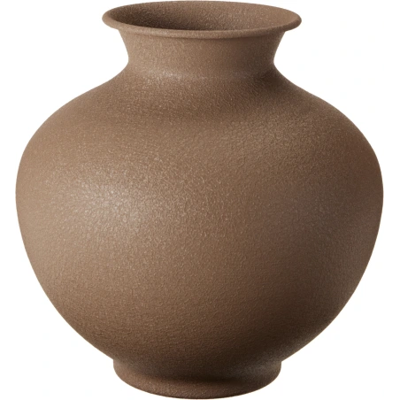 Metāla vāze, 23 cm,  brūna