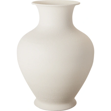 Metāla vāze, 31 cm, balta