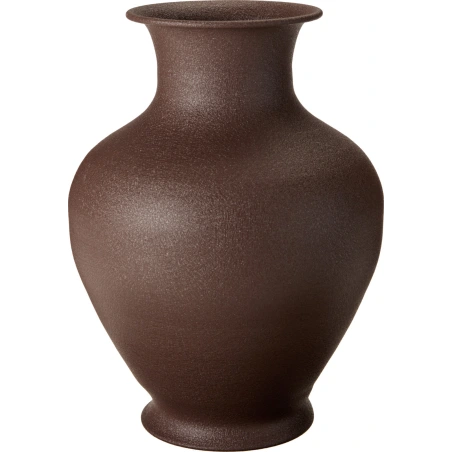 Metalinė vaza, 31 cm, tamsiai rudos spalvos