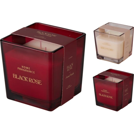 Scented Candle in a Glass Container, 10×10×10 cm (250 g of Wax)