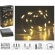 Sudraba stieple ar 20 LED gaismiņām, silti baltā krāsā
