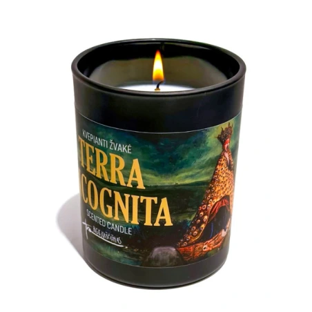 Aromātiska sojas vaska svece “TERRA INCOGNITA”, vasks – 210 g, deg 40 h