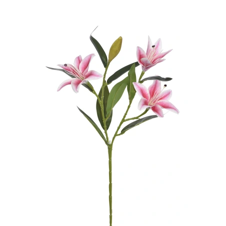 Lilijas zars, 78 cm, baltā un rozā krāsā