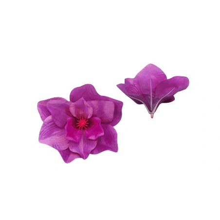 Artificial Magnolia Flowers, Ø 16 cm, Dark Pink, 1 Pack - 12 pcs