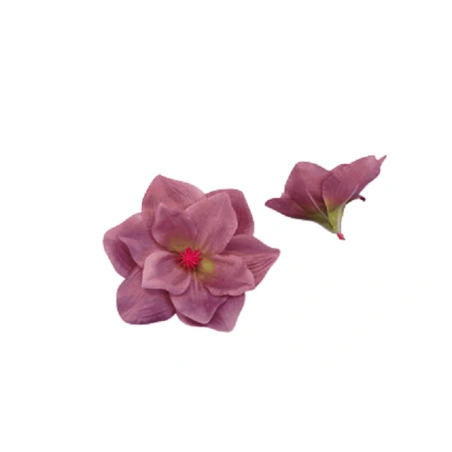 Dirbtiniai magnolijos žiedai, Ø 16 cm, šviesiai violetinės spalvos, 1 pak. - 12 vnt.