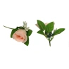 Artificial Rose Flowers, h-7 cm, Light Pink, 1 pack - 24 pcs.