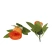 Dirbtiniai rožių žiedai, h-7 cm, oranžinės spalvos, 1 pak. - 24 vnt.
