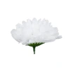 Dirbtinių chrizantemų žiedai, Ø 9.5 cm, baltos spalvos, 1 pak. - 12 vnt.