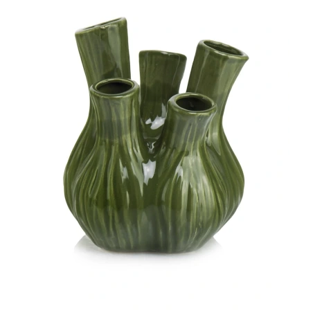 Decorative Vase Ø 13 × h 16 cm, Green
