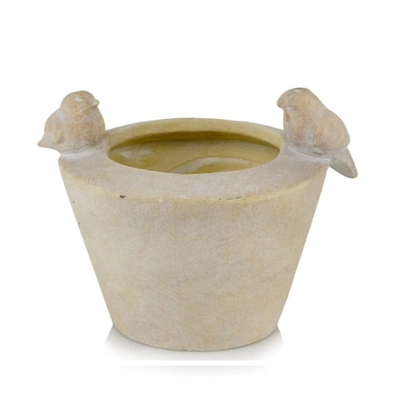 Vazonas su paukščiukais, Ø 23×19 cm, h-17 cm