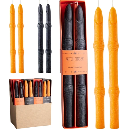Dinner Candles “Witch Fingers” Set, 26 cm, 1 pack – 2 pcs.