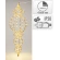 Ornamentas su 180 LED lempučių ir blizgučiais, h-80 cm