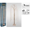 Gaismojošs vītols ar 220 LED lampiņām, 150 cm, sudraba krāsā