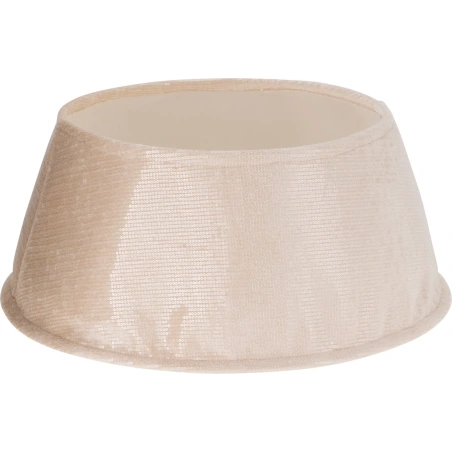 Egles stumbra pārsegs ar spīdumiem, 55 cm, kremigs krāsā