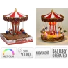 Dekoracija su LED „Kalėdinė karuselė“, 27 cm