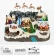 Decoration “Village with Santa’s Sleigh”, LED, 59 cm