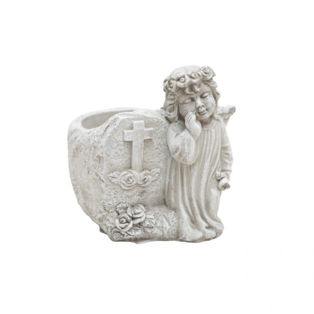 Angelas su vazonu, 15×13×16 cm