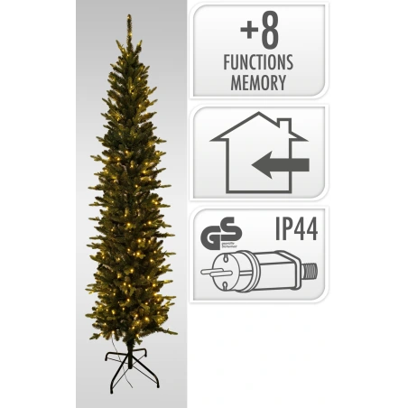 Ziemassvētku eglīte zīmuļa formā, 210 cm, LED