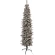 Snowy Pencil-Shaped Christmas Tree, 210 cm