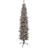 Kalėdinė eglutė pieštuko formos, snieguota, 210 cm