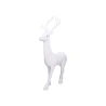 Ziemassvētku briedis, 73 cm, ar sniega pārklājumu, balts