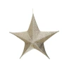 Hanging Star Decoration, 50 cm, Shiny Gold