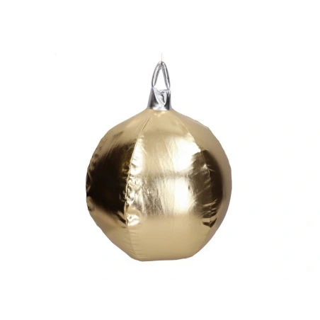 Dekoratyvinis medžiaginis pakabinamas bumbulas, 60 cm, auksinės spalvos