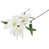 Lilijas zars, 3 ziedi, 70 cm, baltā krāsā