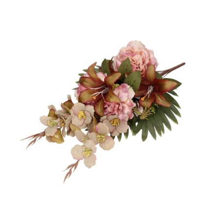 Artificial Gladiolus and Peony Bouquet, 65 cm, Multicolored