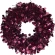 Blizgantis vainikas, 46 cm, vyšninės (burgundy) spalvos
