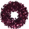 Glitter Wreath, 46 cm, Burgundy