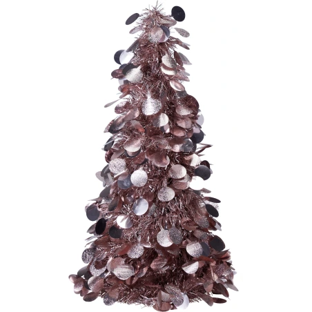 Blizganti eglutė, 46 cm, rožinės spalvos