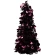 Blizganti eglutė, 46 cm, vyšninės (burgundy) spalvos