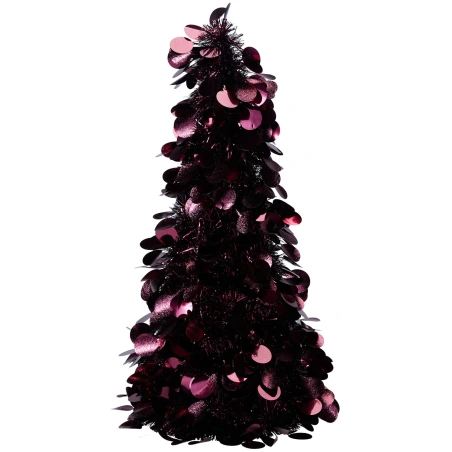 Glitter Christmas Tree, 46 cm, Burgundy