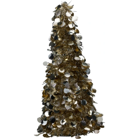 Blizganti eglutė, 60 cm, šampaninės spalvos