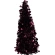 Spīdīga Ziemassvētku eglīte, 60 cm, bordo krāsā