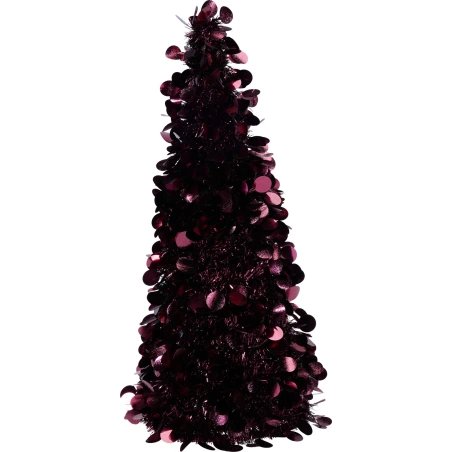 Blizganti eglutė, 60 cm, vyšninės (burgundy) spalvos