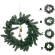 Pine Wreath with Bells, 40 cm